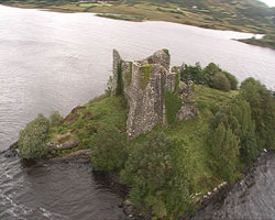 Caislean na circe on Lough Corrib County Galway Ireland